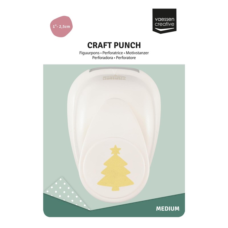 Vaessen Creative Craft Punch Christmas - Christmas Tree with Star