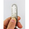 Airgoesin 1 Portable Titanium Ruler, Micro Ruler, Keychain Titanium Key