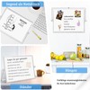 QUEENLINK Magnetic Whiteboard, Double-Sided Desktop Magnetic Board, Small, White Board