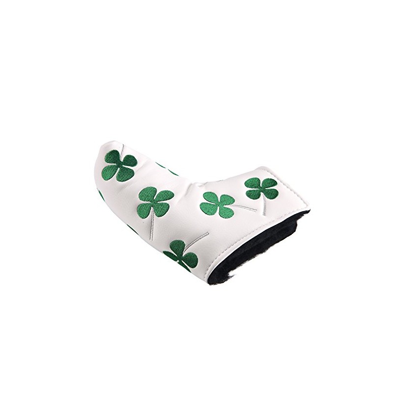 Golf Putter Cover Pin Type Golf Headcover Putter Velcro Clover