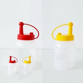 Nude Ketchup Bottle Small 150ml Commercial Seasoning Container Sauce Container 5ea