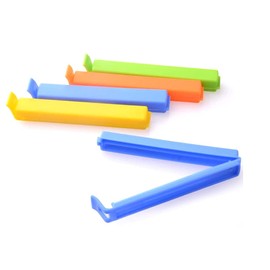 SagaSave 3 Pcs Food Clips Bag Sealing Clips Reusable Food Sealing Clip Multi-colors Bag Fresh-Keeping Clamp Sealer Snap-in Design for Food, Kitchen and Home(Random Color)
