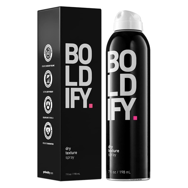BOLDIFY Texture Spray for Hair - Hair Volumizer Hairspray for Root Lift & Hold, Volumizing Spray, Texturizing Spray - Stylist Recommended Dry Texture Spray Hair Spray for Women & Men