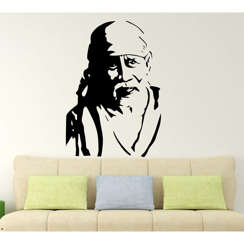 Wallstick sai Baba wallstickers (Vinyl 65 cm x 45 cm)