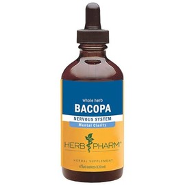 Herb Pharm Certified Organic Bacopa Liquid Extract for Brain Support - 4 Ounce