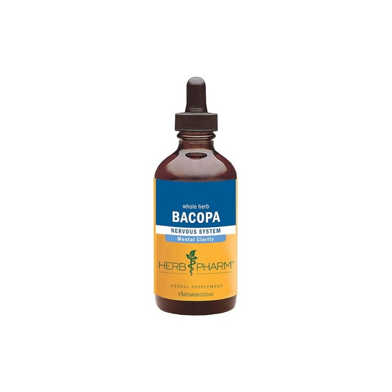 Herb Pharm Certified Organic Bacopa Liquid Extract for Brain Support