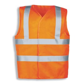 Uvex Protection Flash Work Vest - Warning Orange Unisex Safety Vest - With Velcro Fastening, Warning orange (bright orange)