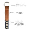 GauchoLife Handmade Woven Polo Belt - Guarda Pampas Design, Crafted
