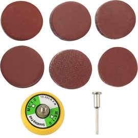 Wolfride Magic Sandpaper Disc Paper, Set of 60, Surface Treatment, Sanding Pad, Sanding Pad, Granularity 100, 240, 600, 800, 1000, 2000, Round Sanding Paper, Woodworking, Finishing, Polishing