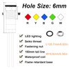 smseace 5Pack 1/4''(6mm) AC/DC12-24V LED Indicator Light Waterproof IP65 24