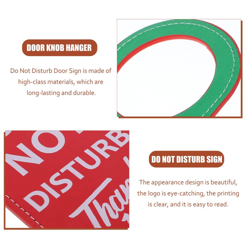 SEWACC Please Do Not Disturb Door Hanger, Leather Make up