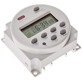 Favolcano Electronic Timer, Timer Switch, DC12V 16A, 28 Programmable Programmes, LCD Display