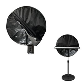 Bitubi Wall Mount Fan Cover,Waterproof Outdoor Fan Covers,Compatible for 30 Inch Industrial Fan and Pedestal Fan,Heavy Duty 600D oxford Dustproof Fan Cover (Black)