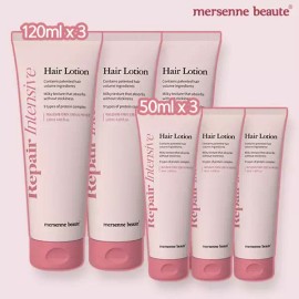 Mercene Bothe [메르센보떼] 리페어 인텐시브 헤어로션 기획구성 (120ml x 3개 +50ml x 3개) Mersenbotte Repair Intensive Hair Serum Set (120ml x 3 + 50ml x 3)