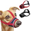 2 PCS Dog Muzzle Comfortable Breathable Mesh Muzzle with Adjustable