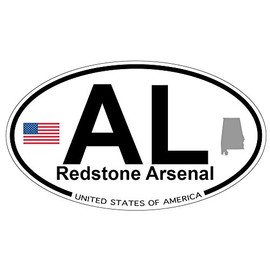 US Decal, Inc. Redstone Arsenal, Alabama - Oval Magnet