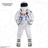 Underwraps Men's Astronaut Costume Deluxe Suit, White, X-X-Large