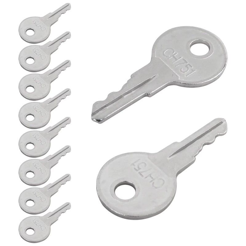 HaeKap 10x Universal Keys CH751 Replacement for RV Compartments Campers