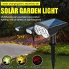 Solar Spot Lights Outdoor, 2 Pack Warm White Landscape Spotlights