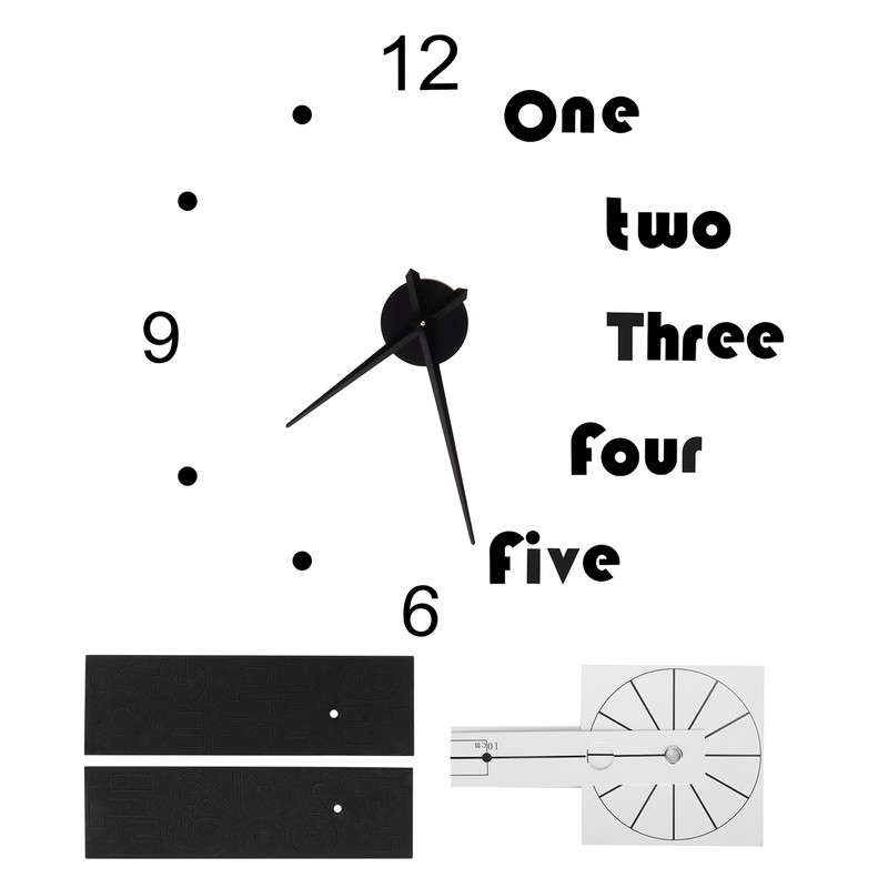 Acrylic Wall Clock DIY Mirror Stickers Modern Wall Art Decal
