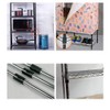 FSSTUD 60 PCS Black Plastic Shelf Clips Wire Shelving Shelf