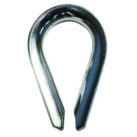 DAIDOHANT 10101954 SUS304 Stainless Steel Thimble, 0.4 inches (10 mm), (A) 1.7 x (B) 0.9 x 0.9 x (C) 0.5 inches (42 x 24 x 12 mm), 1 Piece