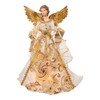 Kurt Adler 16-Inch Ivory/Gold Angel Tree Topper