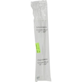 KNAPE & VOGT MFG CO 223964 PB22-18/30WT Closet Rod with Screw, 18-30"