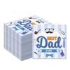 Happy Father's Day Paper Napkin, 80PCS Father's Day Napkins Disposable