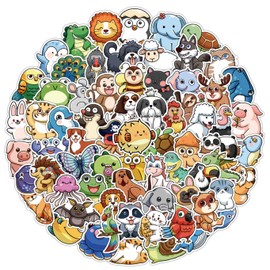 Dear Mia Little Liz | 100 Piezas Animales Pegatinas Decorativas | Set de Calcomanías Kawaii Animales de Vinil para Scrapbook Arte y Manualidades Álbumes Tarjetas Proyecto DIY (Cute Animal 100pz)