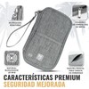 BOACAY Portadocumentos de Viaje Familiar con RFID, Cartera de Mujer