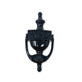 Exclusively Irish Door Knocker for Front Door Failte Shamrock Brass Knocker Gift for Home 8' (Black Brass)