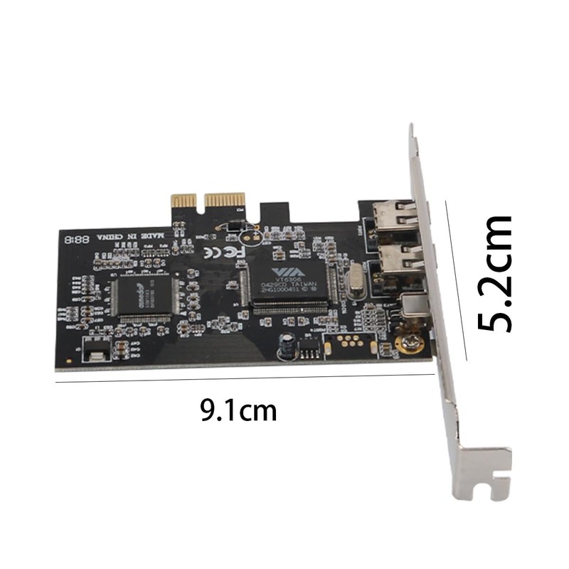 Gorise 2.5Gbps PCI-E PCI Express FireWire 1394a IEEE 1394 Controller