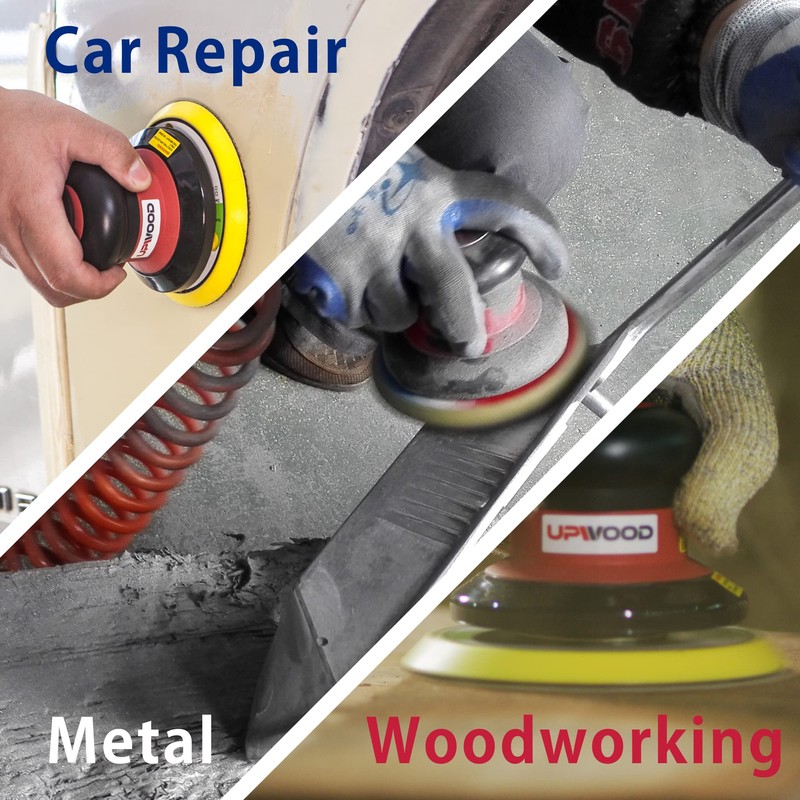 UPWOOD 2 pcs 6" Vinyl Face PSA Backing Pad for