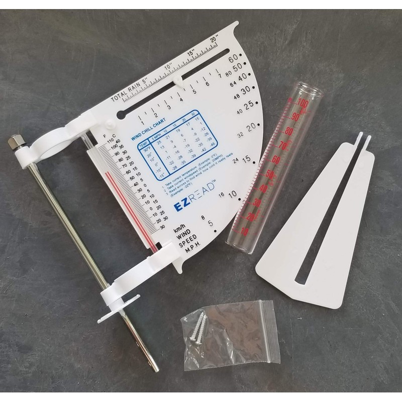 EZRead Headwind Consumer Products 840-0052 5-in-1 Weather Station, White