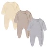 Ecojoy Baby Bamboo Rayon Romper Double Zipper Bodysuit Newborn Infant