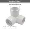 LifCratms 1/2" 3 Way PVC Elbow Fittings - Green Furniture
