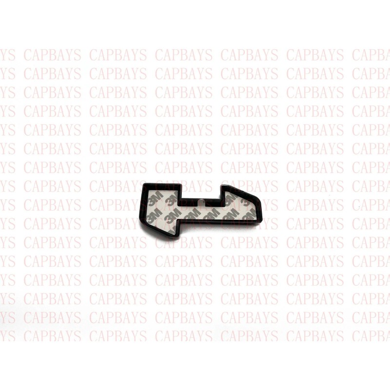 overlay 3PCS Gloss Black AT4 Emblem Sierra Fit 2019-2022 GMC