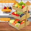mobzio Fruit Basket for Kitchen Counter, 3 Tier Fruit Stand,
