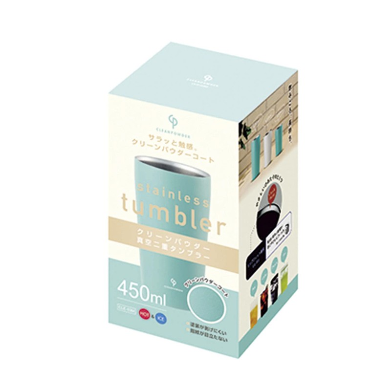 Kakusee CLE-03M Tumbler, 15.9 fl oz (450 ml), Mint