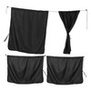 Mikinona 3pcs Car Divider Curtain Removable Sun Shade for Front
