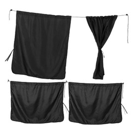 Mikinona 3pcs Car Divider Curtain Removable Sun Shade for Front Rear Windows Magnetic Privacy Partition Versatile Auto Sunshade for Suvs and Trucks