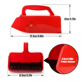 Domiella Blueberry Picker with Metallic Comb and Handle, Easier Berry Picking Harvest Tool,Berry Picker Rake Scoop for Blueberries Lingonberries Huckleberries, Red Handle