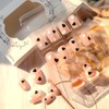 24Pcs Valentines Press on Nails Short Square Fake Nails with