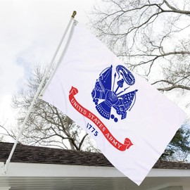 ARSOF Army Flag 2x3 Double Sided Heavy Duty United States Military Flag Army 1775 Heavy Duty 3 Ply 200D Polyester and Durable Canvas Header with 2 Brass Grommets