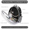 Bird Backpack Carrier, Travel Bird Cage for Small Medium Size