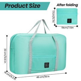 MOAMUN Pack of 5 Foldable Travel Bag Hand Luggage Bag, Waterproof Lightweight Travel Bags Sports Bag Small, Weekender Gym Bag for Gym Overnight Shopping Weekends Holiday Outing (Mix Colours)