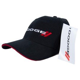 Dodge Logo Embroidered Hat Cap (Black)