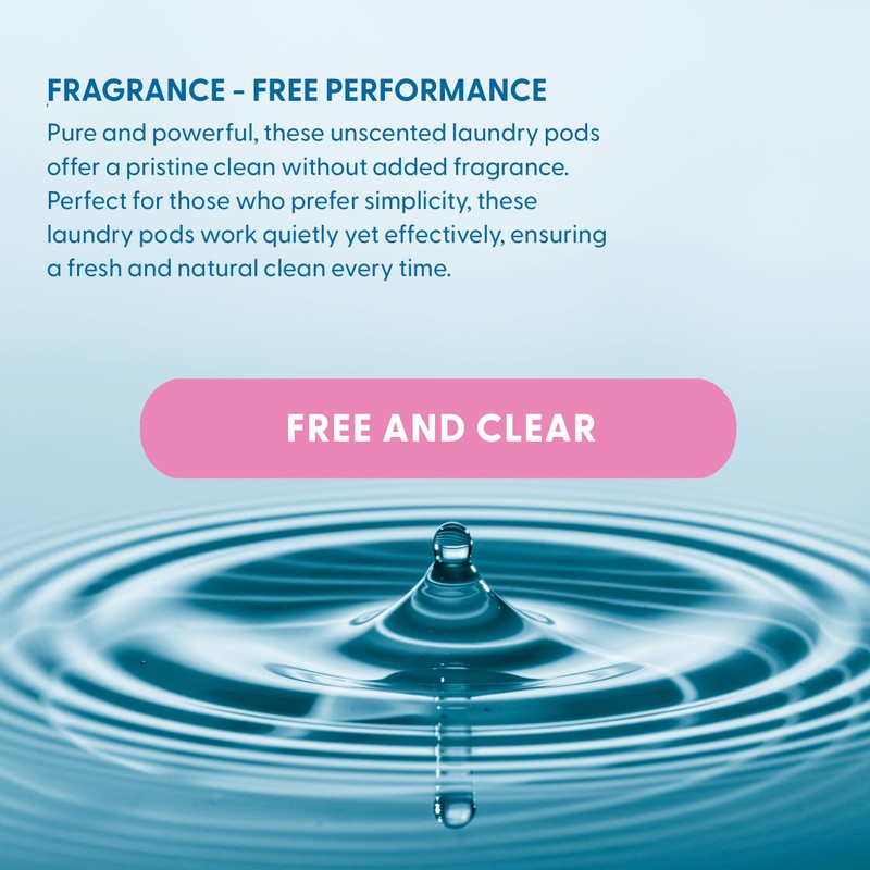 Natural Laundry Detergent Pods - Free and Clear | Plant-Based,