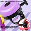 SUKOUSRAM Kids Bicycle Handlebar Streamers with Flower Ring Bell Set,
